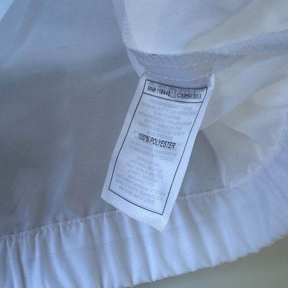 NWT Zine Zumiez White Black Semi Sheer Hooded Windbreaker Skater Jacket Medium - Picture 7 of 9